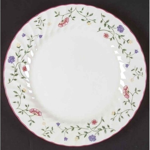Set of 3 Johnson Brothers Summer Chintz Dinner Plates Flowers Pastels 10.5" - Picture 5 of 16
